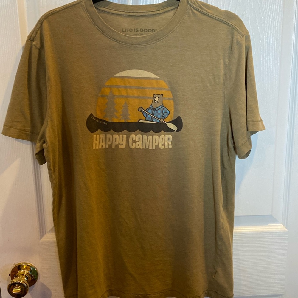 Life is good cool tea happy camper size medium